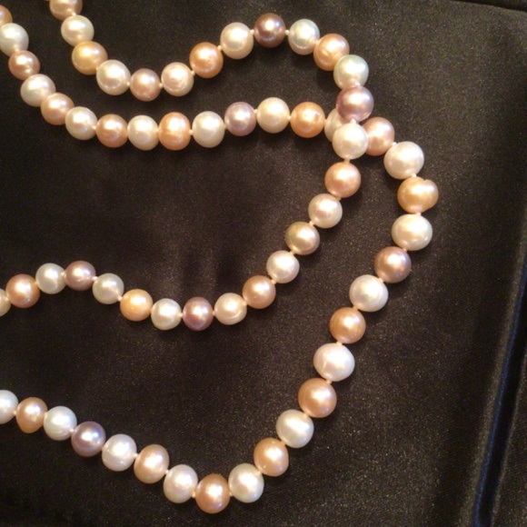 Effy Jewelry 7-8mm multi hued freshwater Pearl 18” necklace - Picture 4 of 6